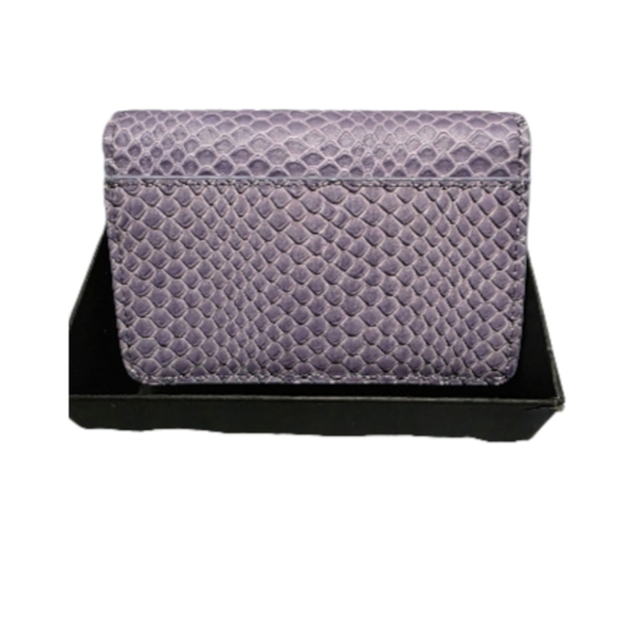 Kurt Geiger Small Shoreditch Crossbody Lilac Snake Emboss Leather Bag NWT - Picture 2 of 10